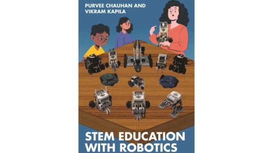 书的封面“STEM教育与机器人”